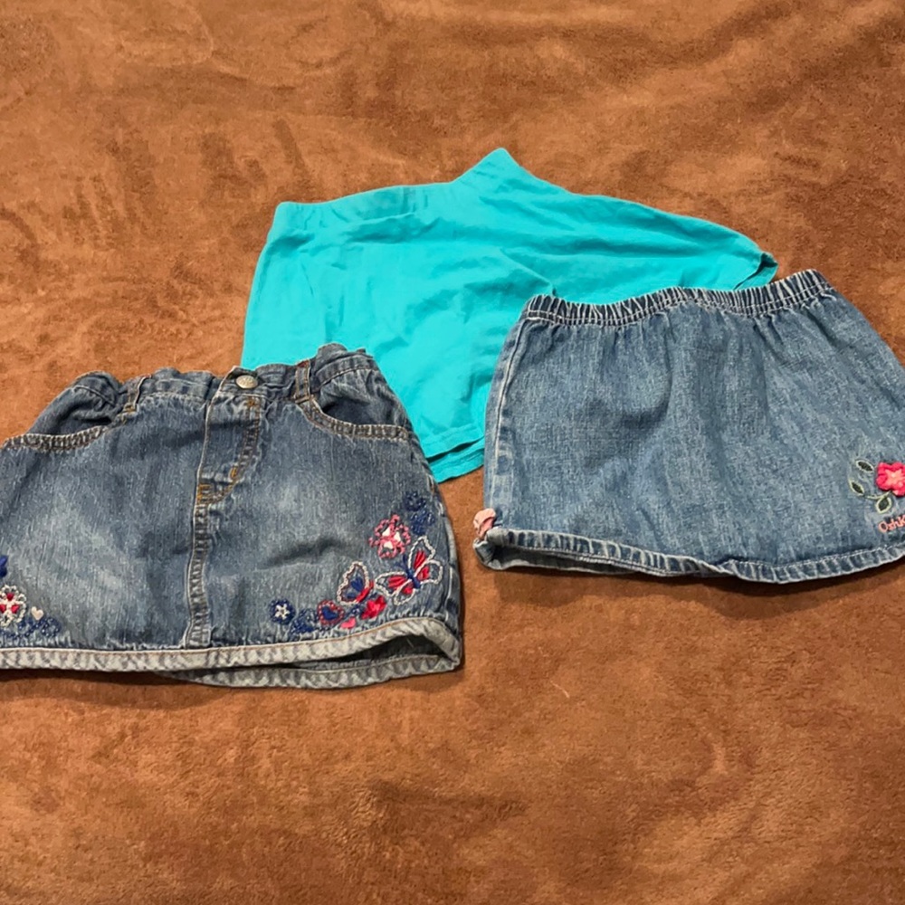 Three 3T/36 mo girls skorts